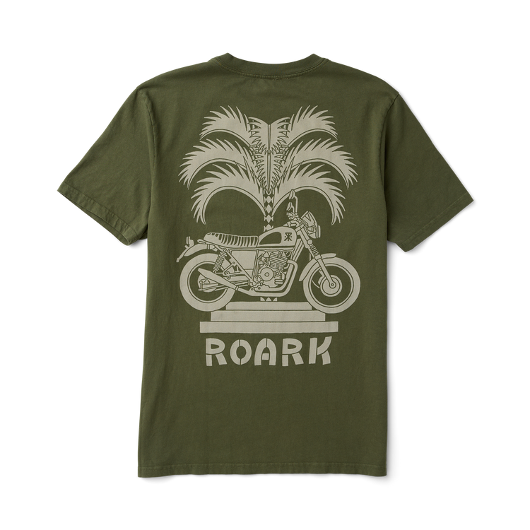 Moto Palm Premium Tee in Military – Roark