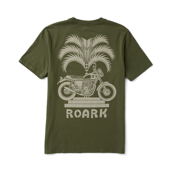 Moto Palm Premium Tee in Military – Roark