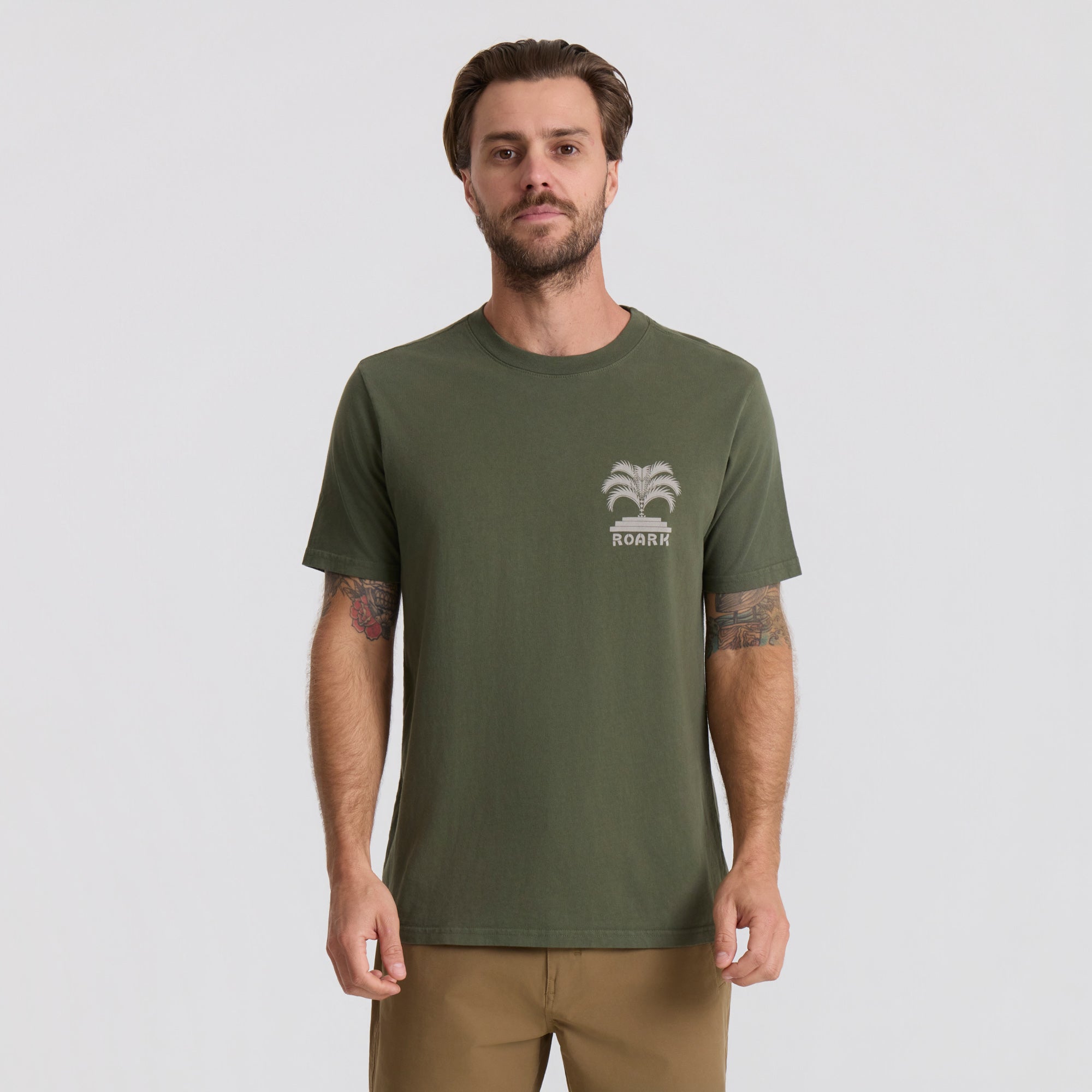 Moto Palm Premium Tee in Military – Roark