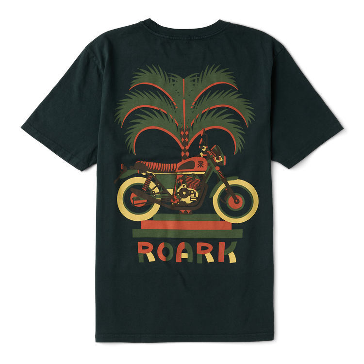 Moto Palm Premium Tee in Washed Black – Roark