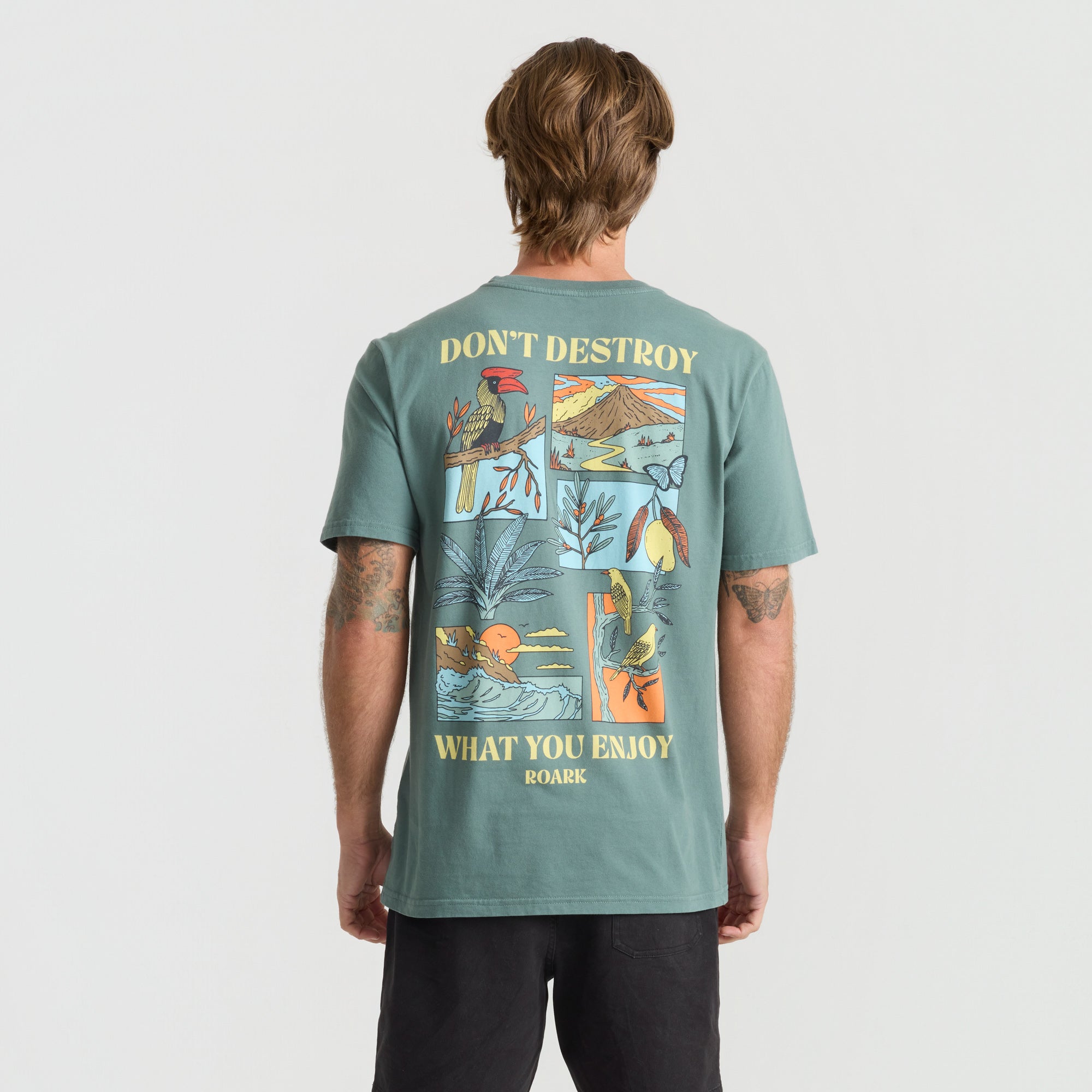 Enjoy Premium Tee in Slate Green – Roark