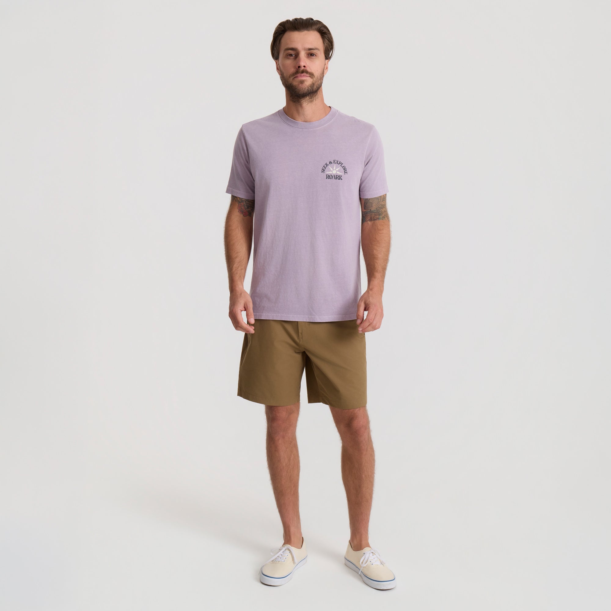 Seek & Explore Premium Tee in Dusty Lilac – Roark