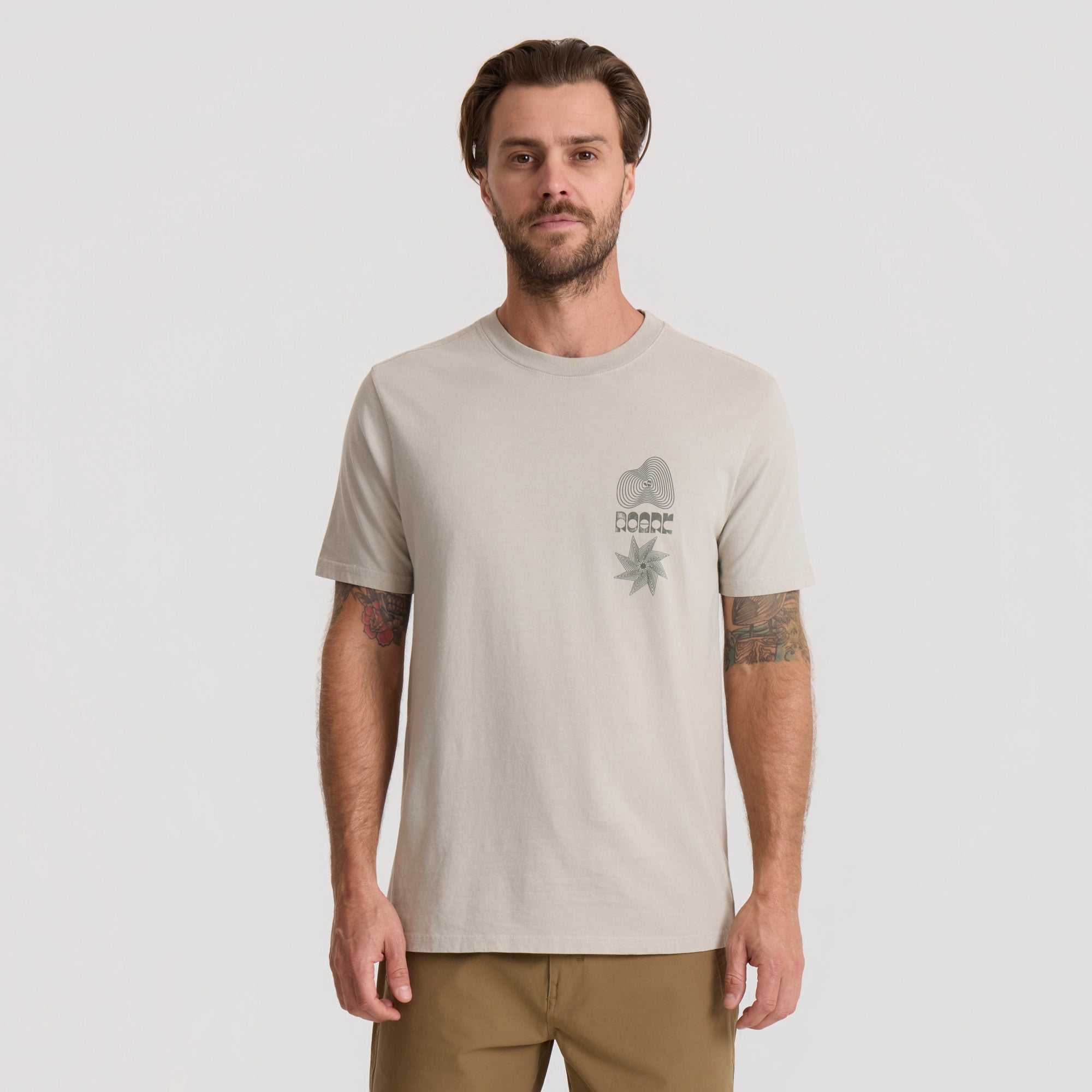 Phonograph Premium Tee in Fossil – Roark