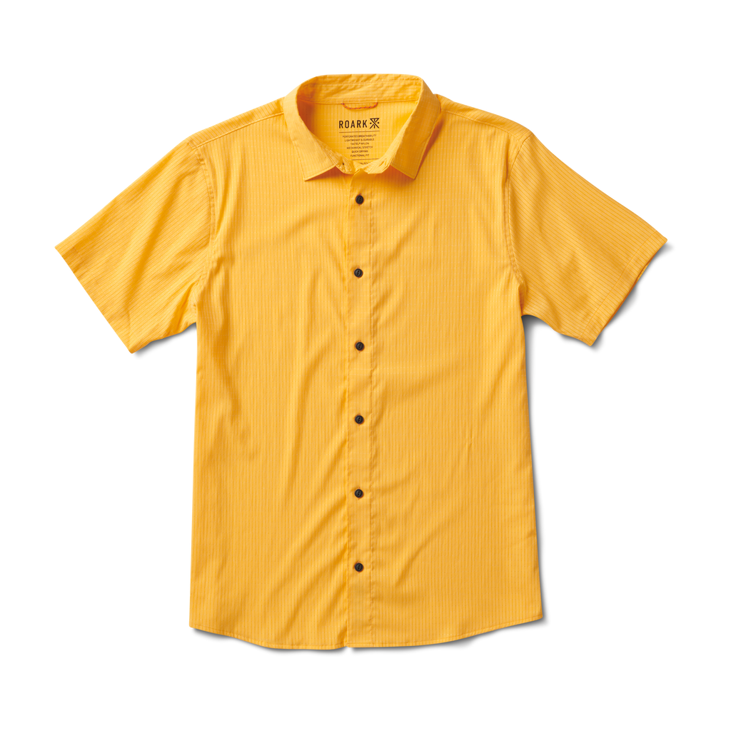 The front of Roark's Bless Up Breathable Stretch Shirt - Gold Big Image - 1