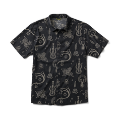 Bless Up Breathable Stretch Shirt in Black – Roark