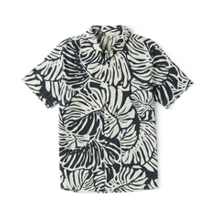 Bless Up Breathable Stretch Shirt in Black Monstera – Roark