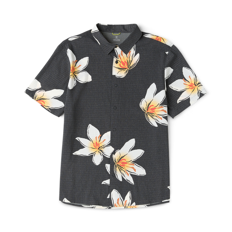 Bless Up Breathable Stretch Shirt in Black Crocus – Roark