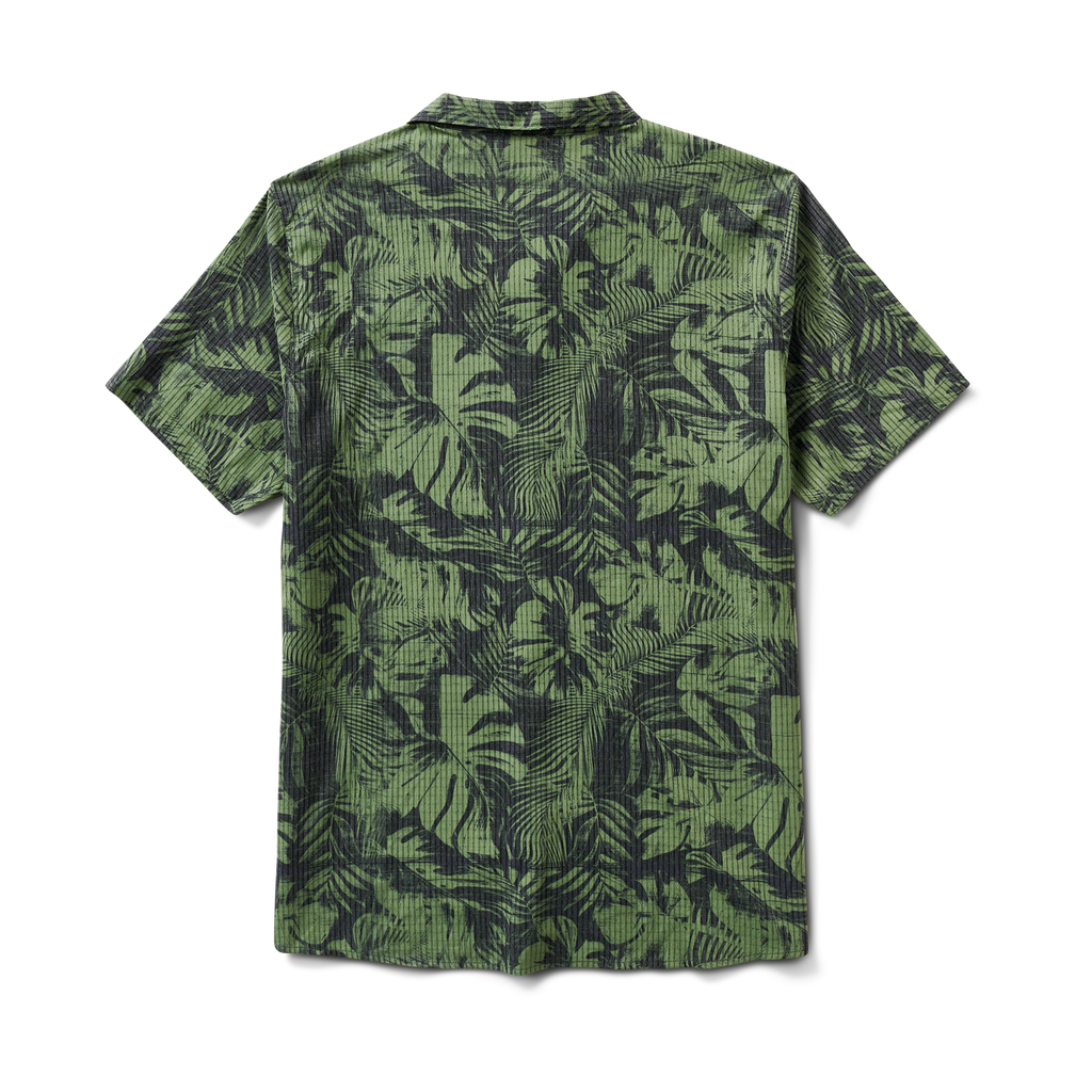 The back of Roark's Bless Up Breathable Stretch Shirt - Jungle Green Print Big Image - 2