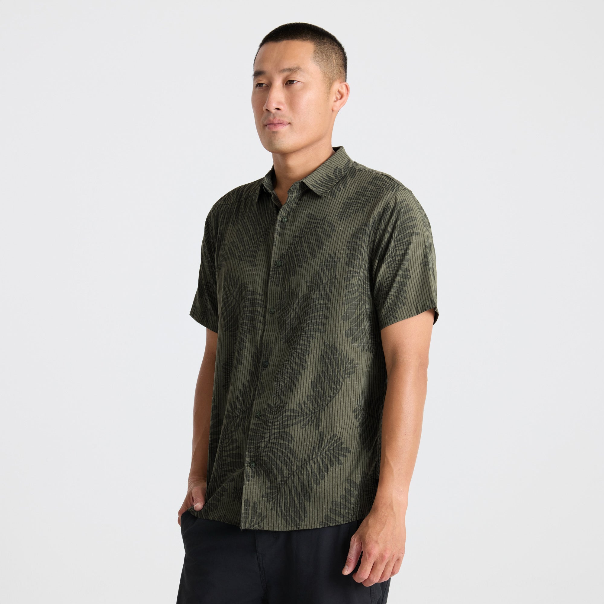 Bless Up Button Up Shirt in Military Kelp – Roark