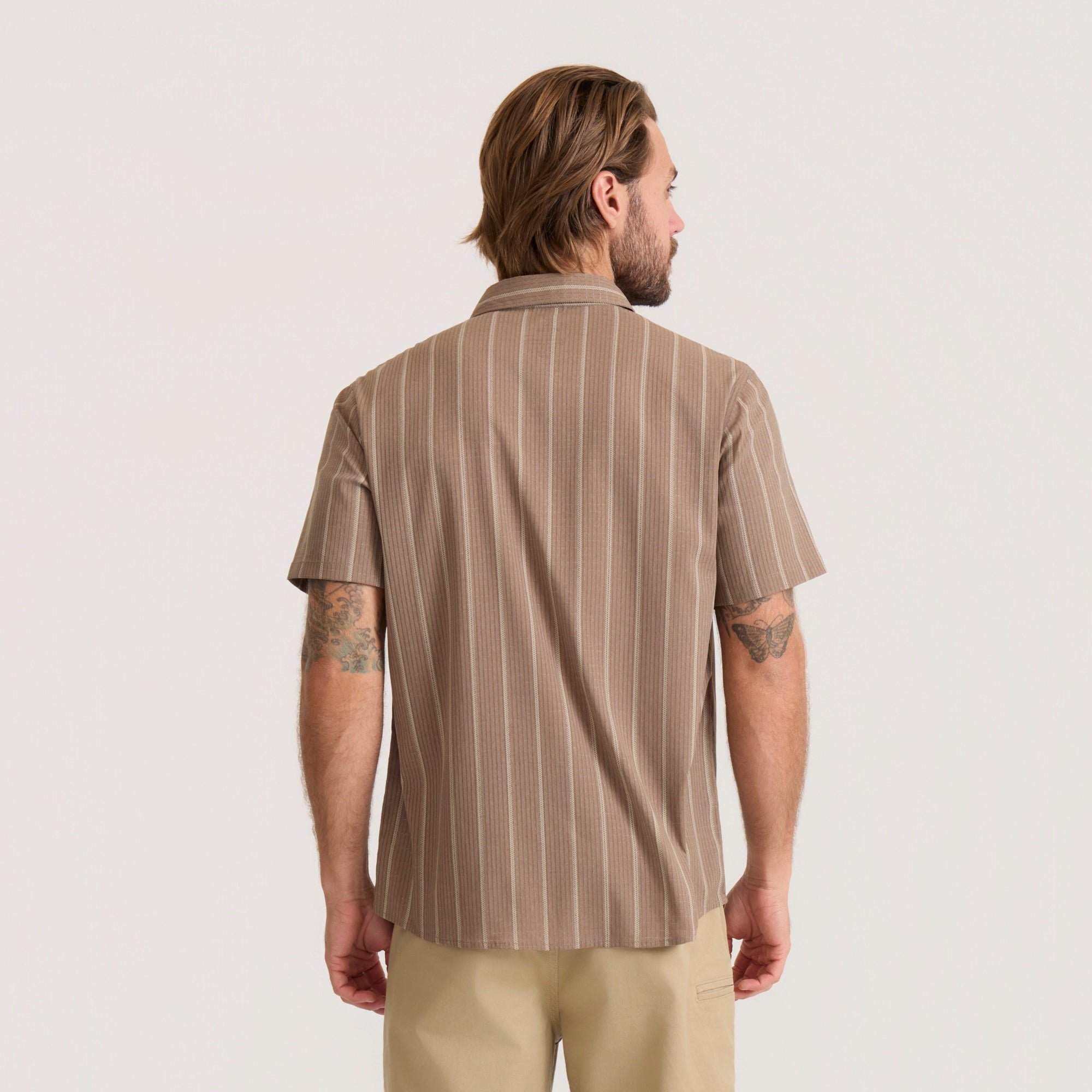 Bless Up Breathable Stretch Shirt in Mushroom – Roark