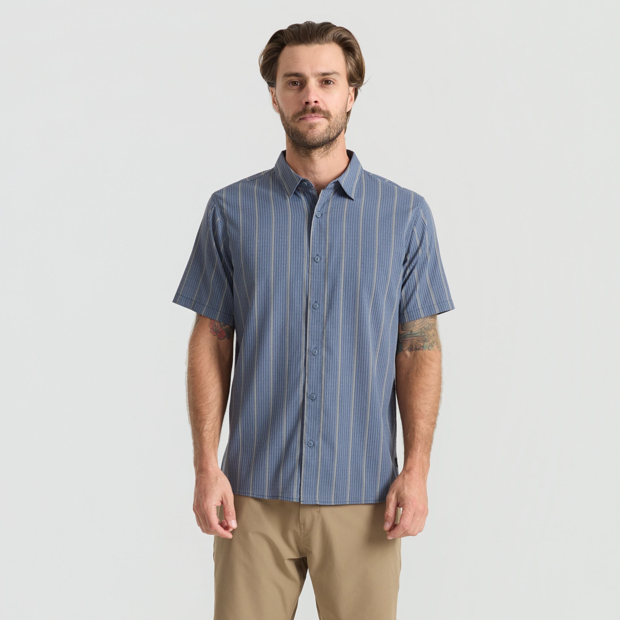 Bless Up Breathable Stretch Shirt in Neptune – Roark