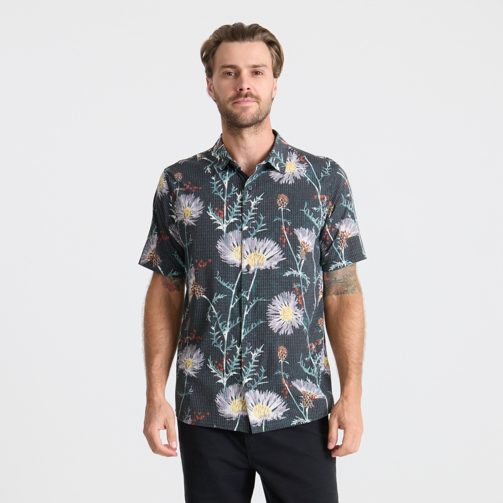 Bless Up Button Up Shirt in Onyx – Roark