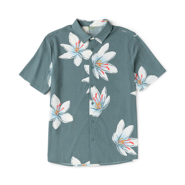 Bless Up Breathable Stretch Shirt in Slate Green – Roark
