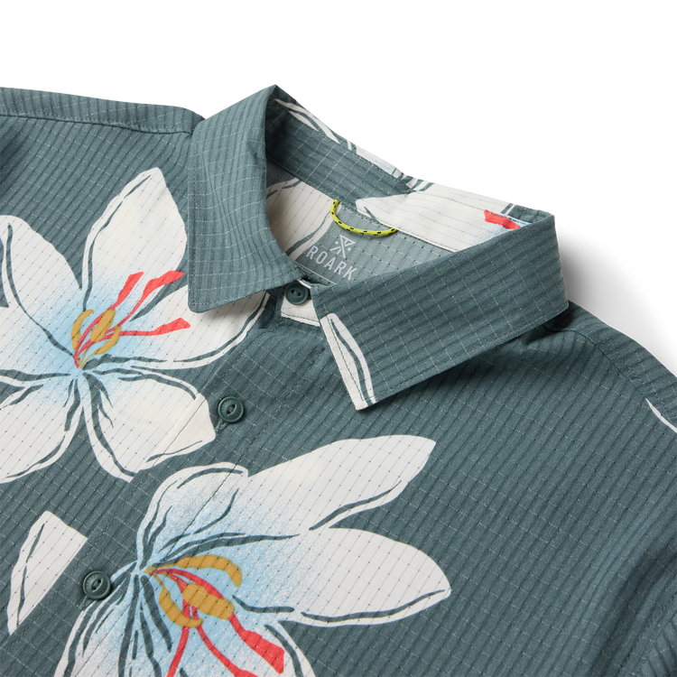 Bless Up Breathable Stretch Shirt in Slate Green – Roark
