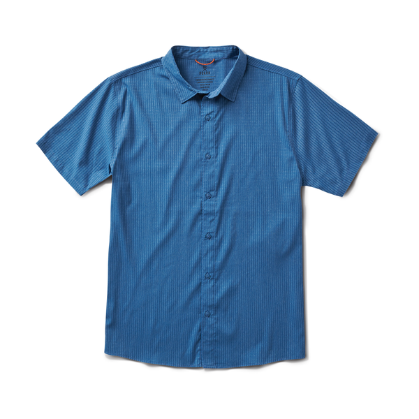 Bless Up Breathable Stretch Shirt in Steel Blue – Roark