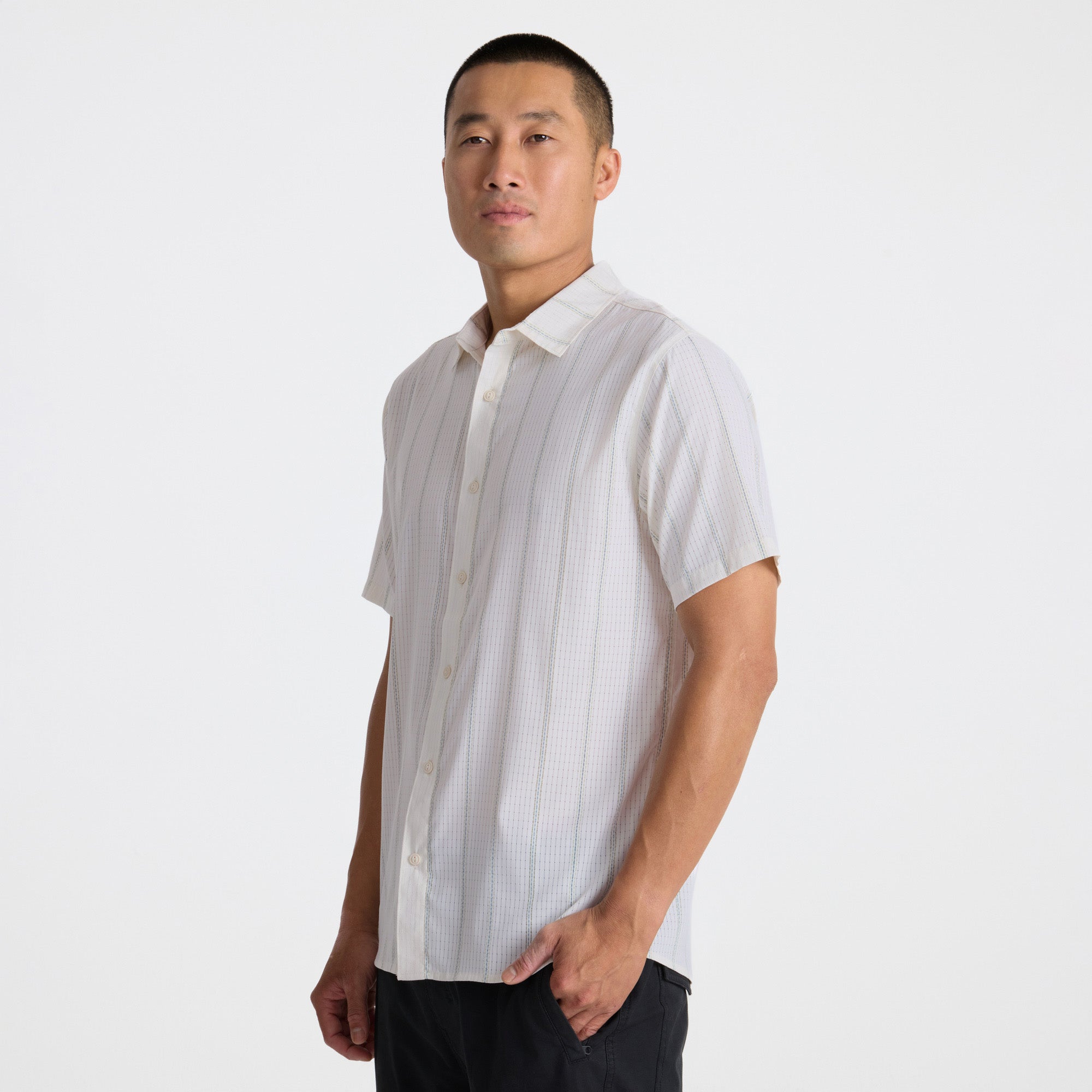 Bless Up Breathable Stretch Shirt in Unbleached – Roark