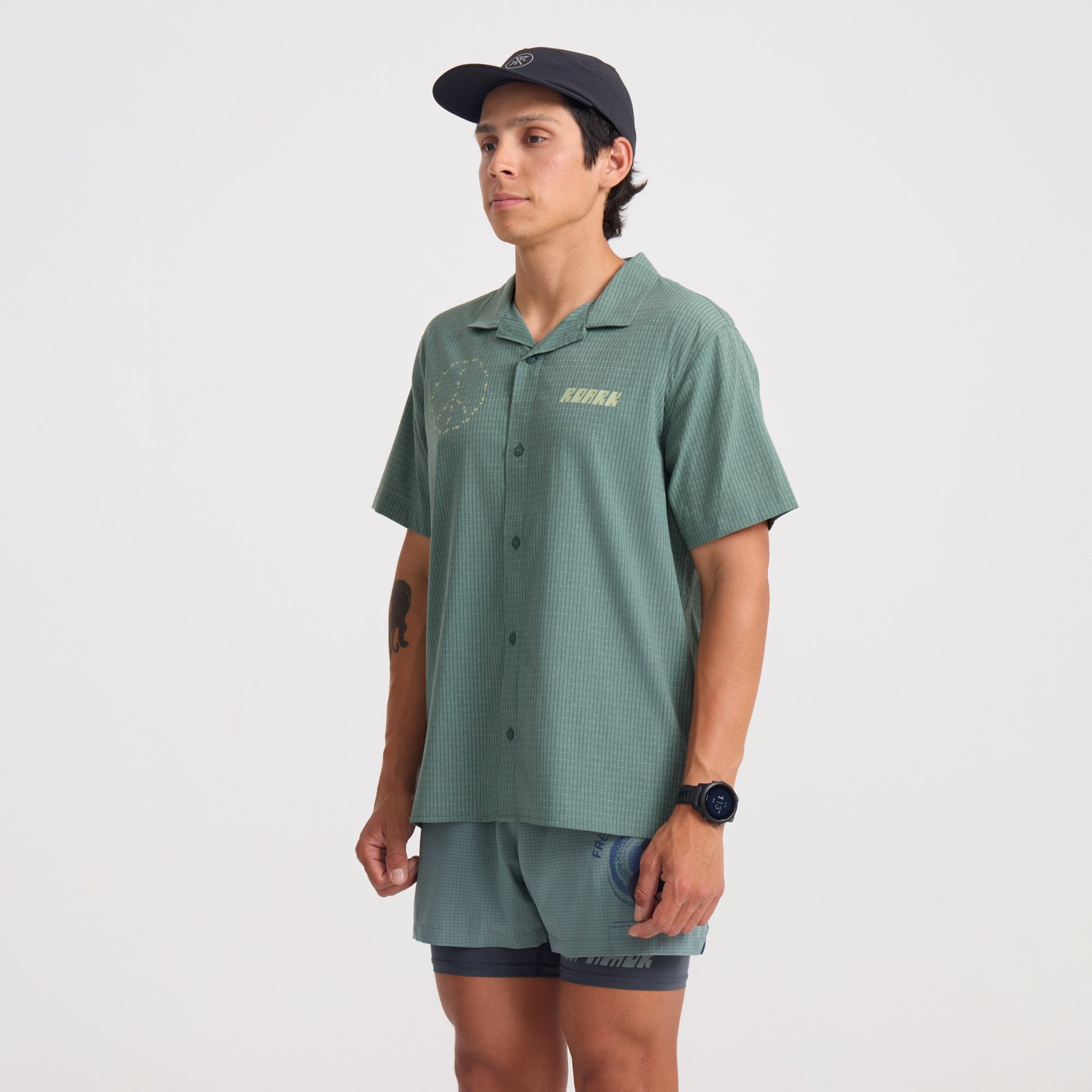 Bless Up Trail Button Up Shirt in Slate Green – Roark