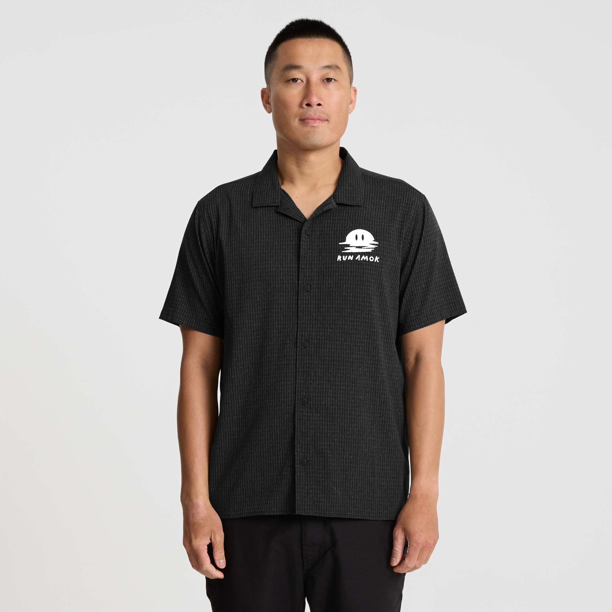 Bless Up Trail Button Up Shirt in Black – Roark