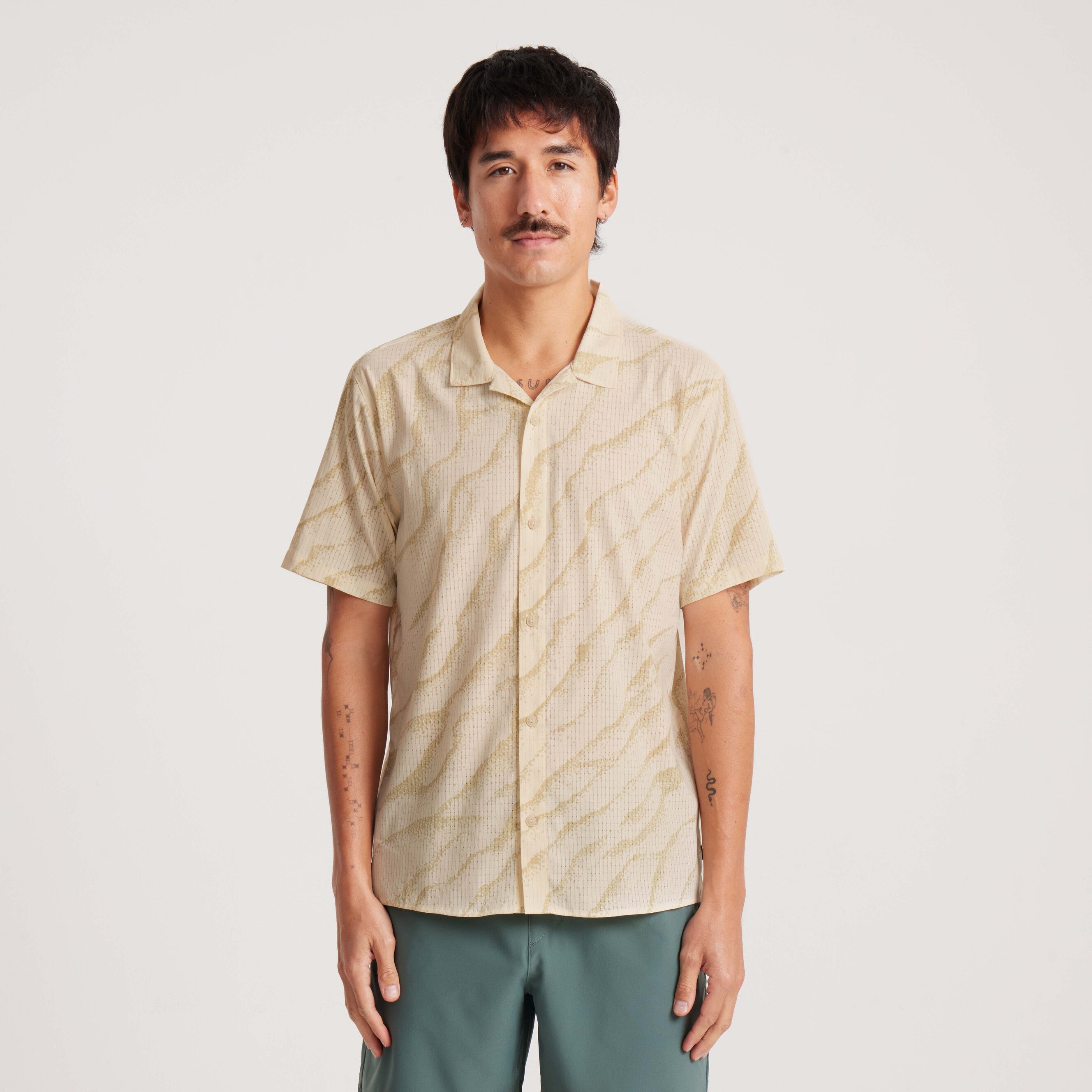 Bless Up Trail Button Up Shirt in Ivory – Roark