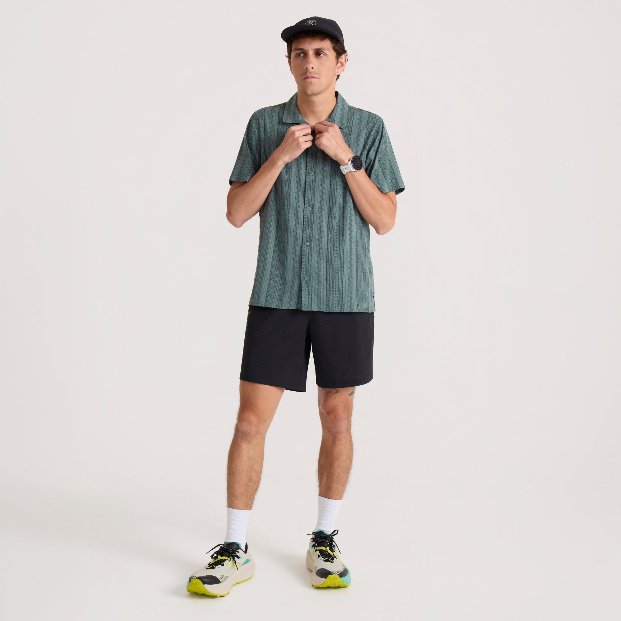 Bless Up Trail Button Up Shirt in Slate Green – Roark