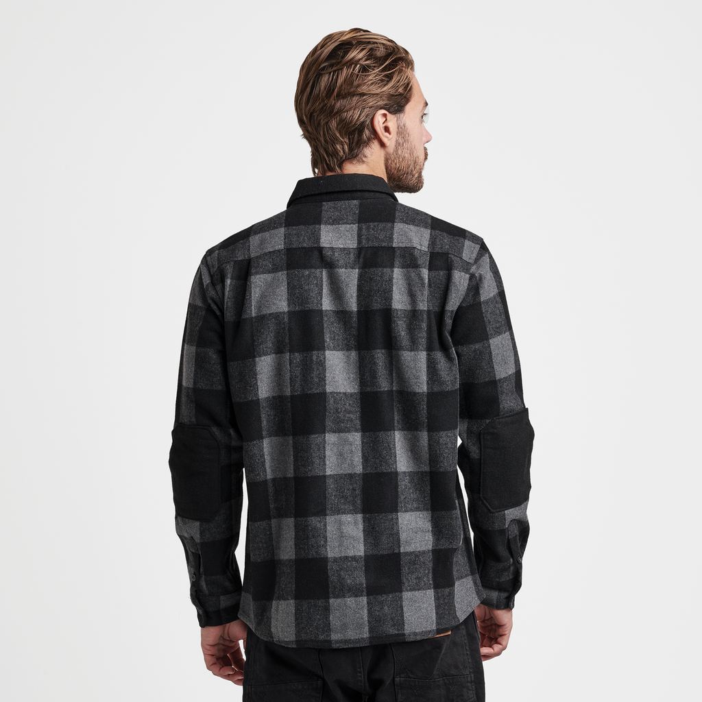 Nordsman Long Sleeve Flannel - Charcoal Plaid Big Image - 3