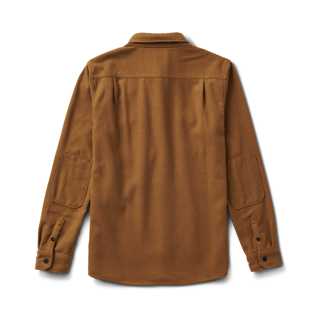 The back of Roark men's Nordsman Long Sleeve Flannel - Dark Bronze Big Image - 7