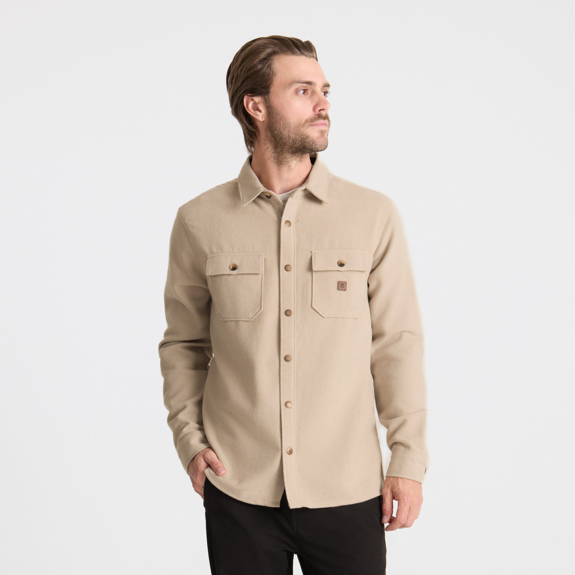 Nordsman Flannel in Fossil – Roark