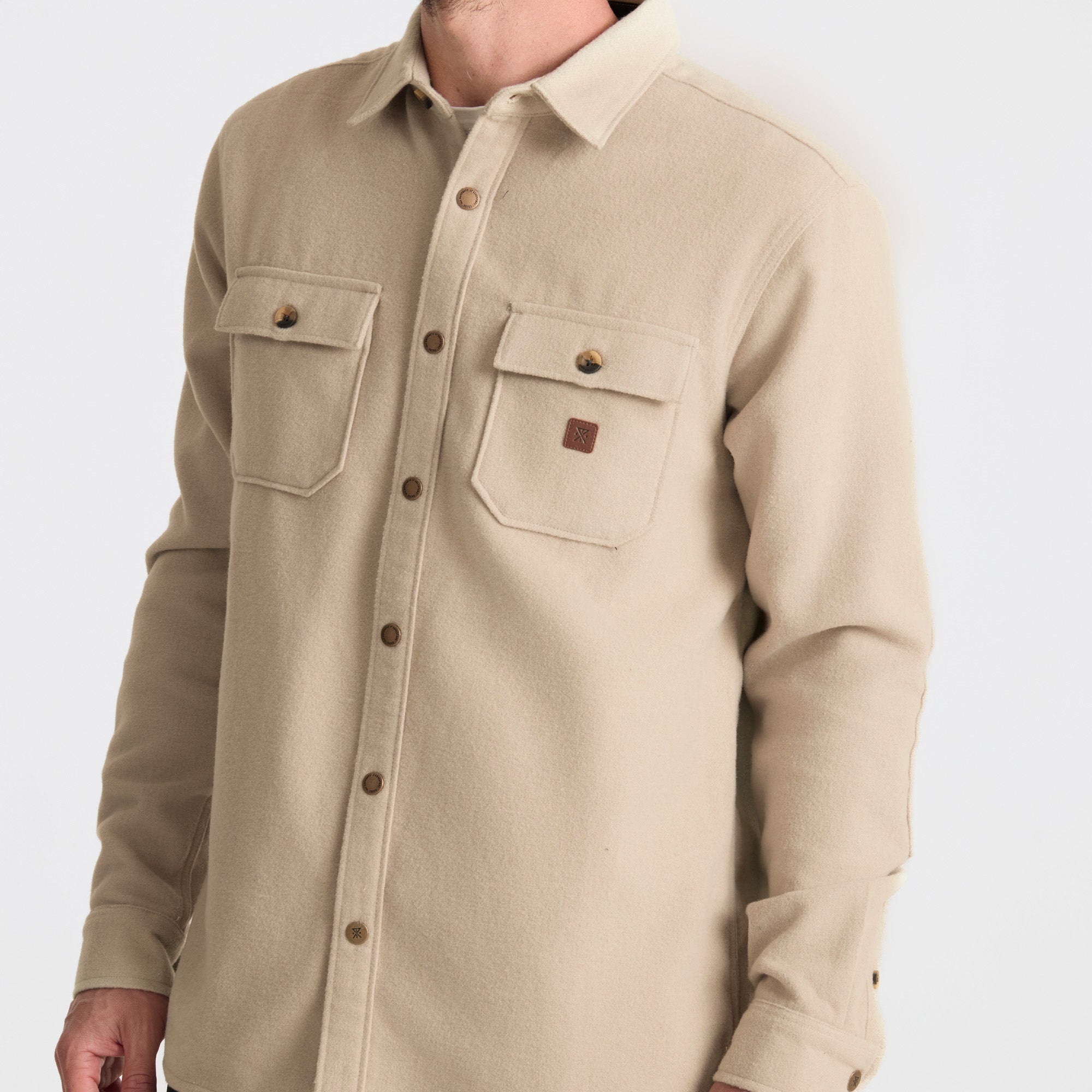Nordsman Flannel in Fossil – Roark