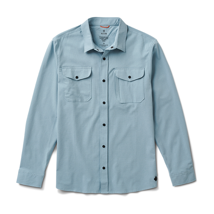 Roark Men's Bless Up LS Shirt - Small - Stone Blue