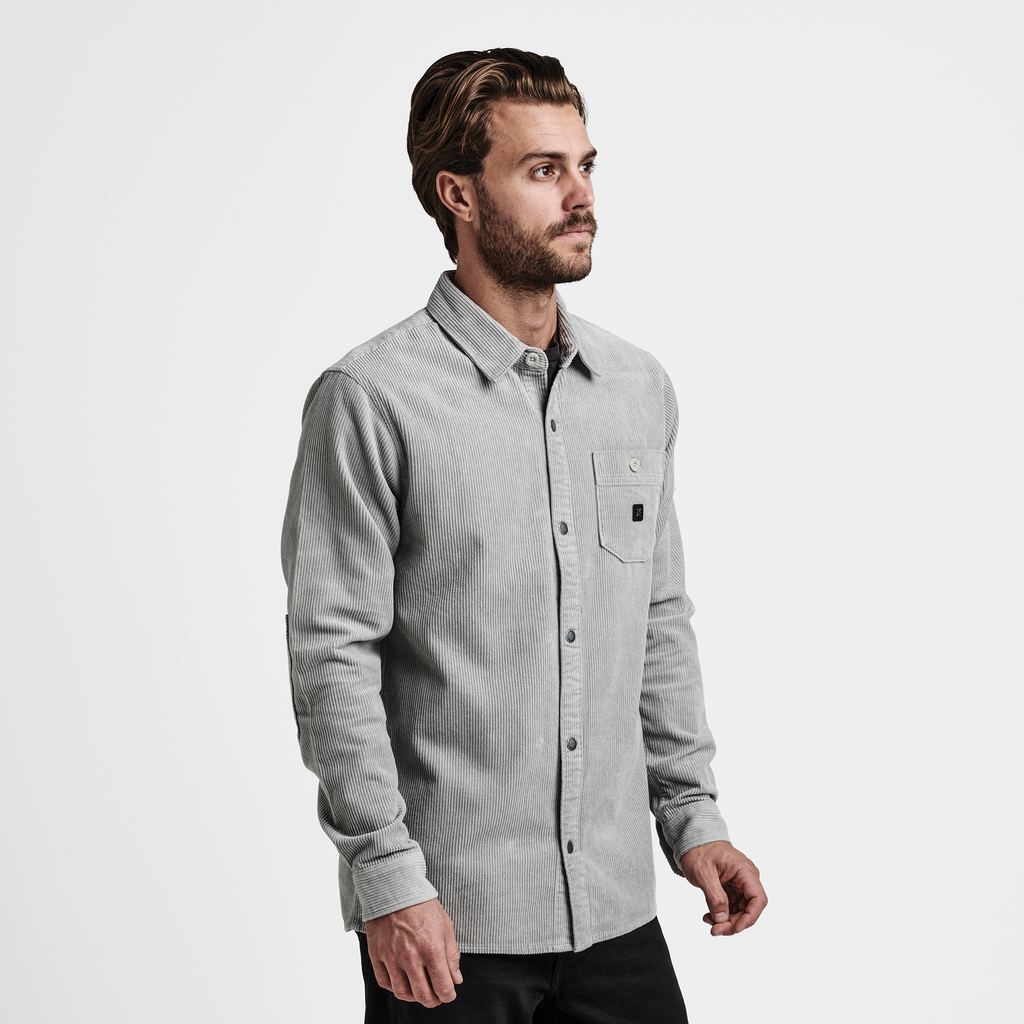 Nordsman Corduroy Long Sleeve Shirt - Grey | Roark