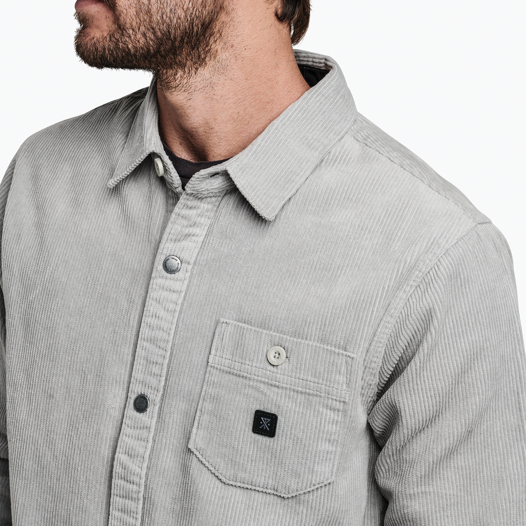 Nordsman Corduroy Long Sleeve Shirt - Grey | Roark