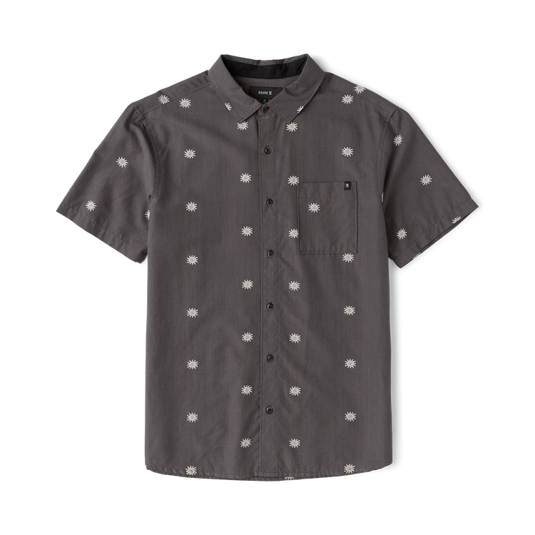 Journey Short Sleeve Button Up Shirt in Charcoal – Roark