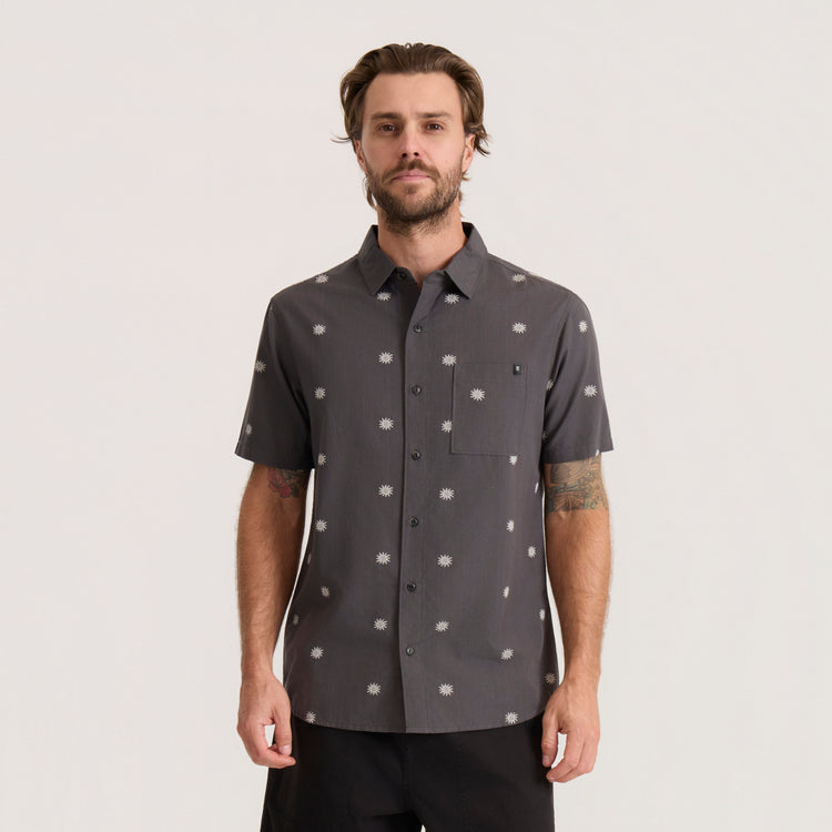charcoal grey button down dress shirt The Onyx Charcoal Button Down S / Charcoal