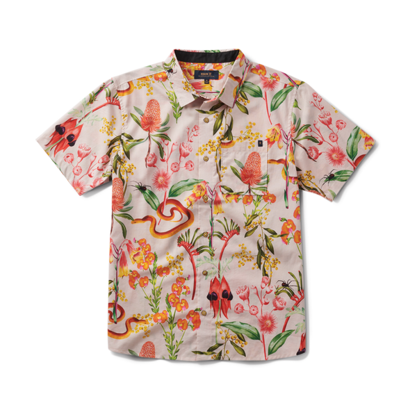 Journey Short Sleeve Button Up Shirt in Dusty Violet – Roark