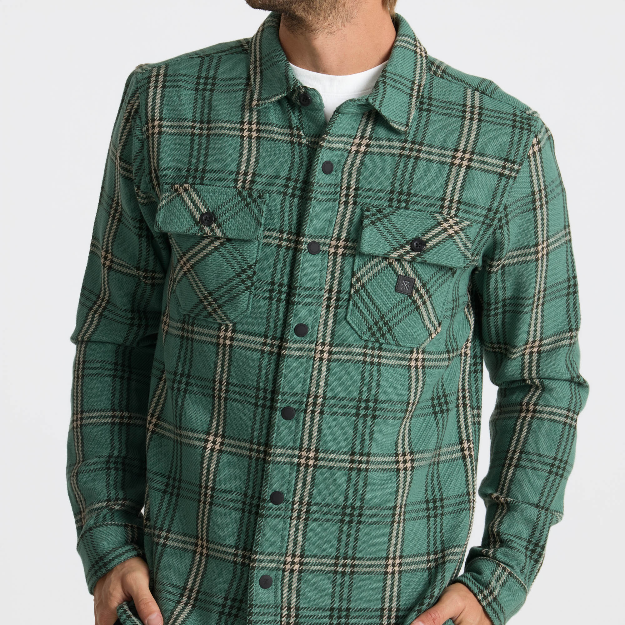 Nordsman Cotton Flannel in Slate Green – Roark