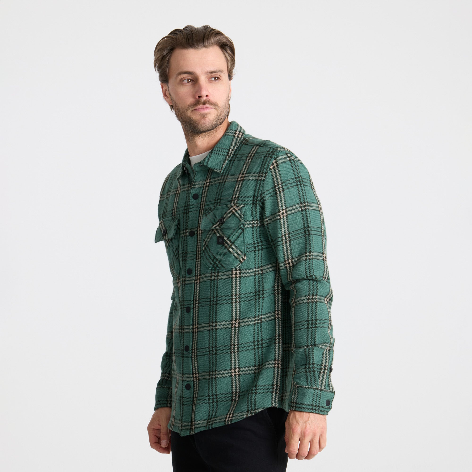 Nordsman Cotton Flannel in Slate Green – Roark