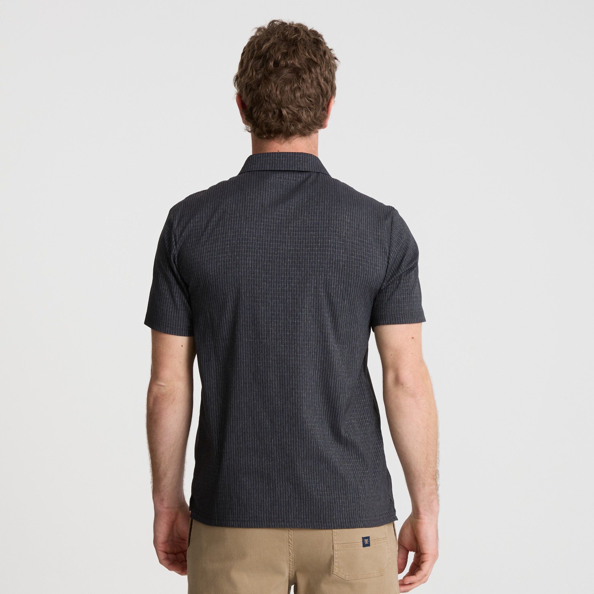 Bless Up Breathable Stretch Polo Shirt in Black – Roark