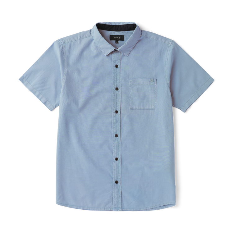 13 buttons on dress blues Made To Fade Short Sleeve Button Up Shirt in Washed Slate – Roark