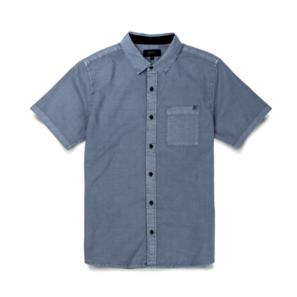 Made To Fade Short Sleeve Button Up Shirt in Washed Slate – Roark