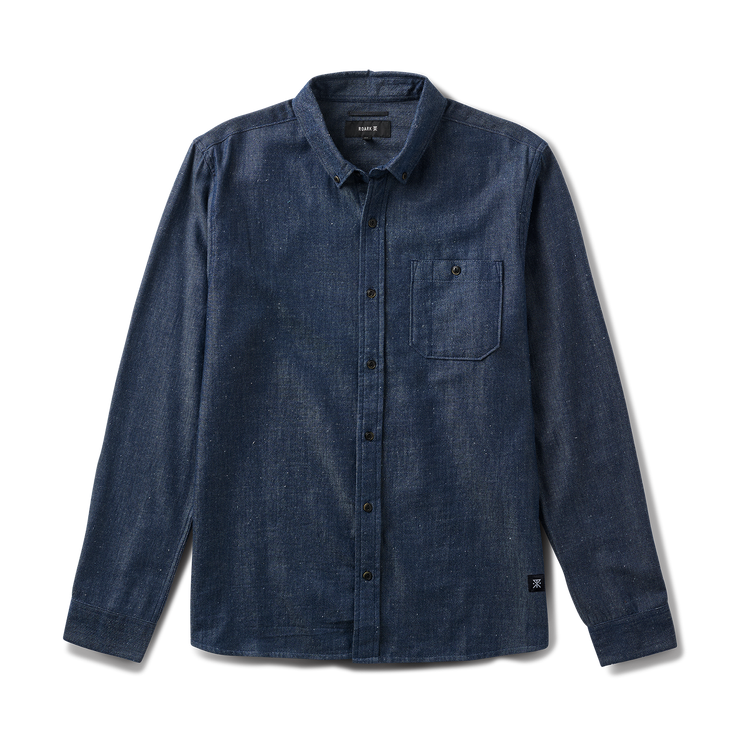 Scholar Chambray Button Up Shirt Mid Indigo / XL