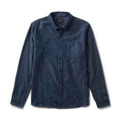 Scholar Chambray Button Up Shirt in Mid Indigo – Roark