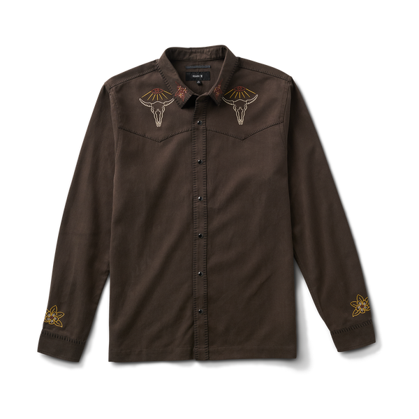 Roark On The Range Long Sleeve Shirt Dark Brown M Roark On The Range Long Sleeve Shirt Dark Brown M