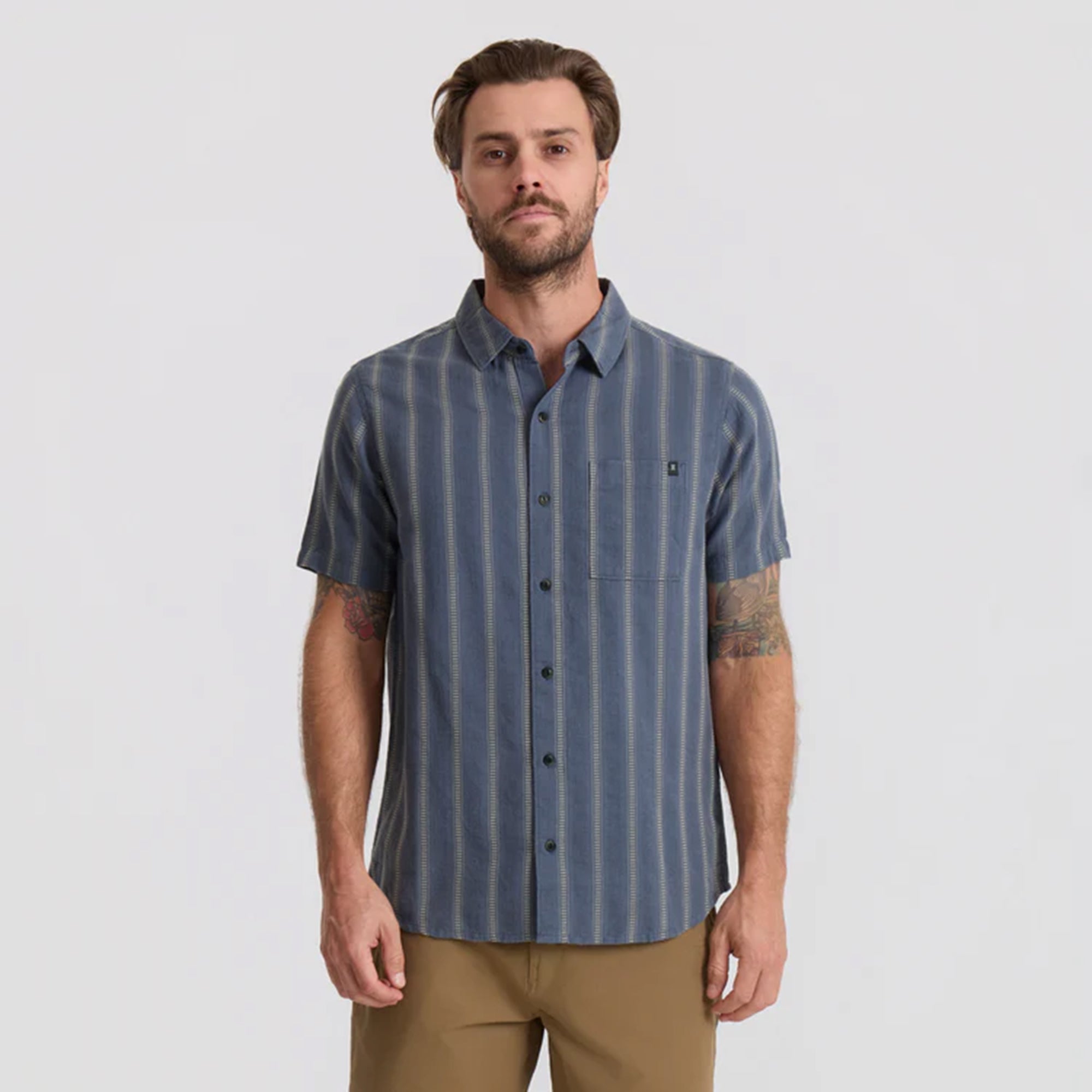 Crosswinds Button Up Shirt in Neptune – Roark