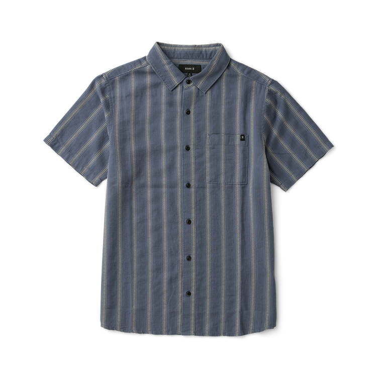roar ポロシャツ Crosswinds Button Up Shirt in Neptune – Roark