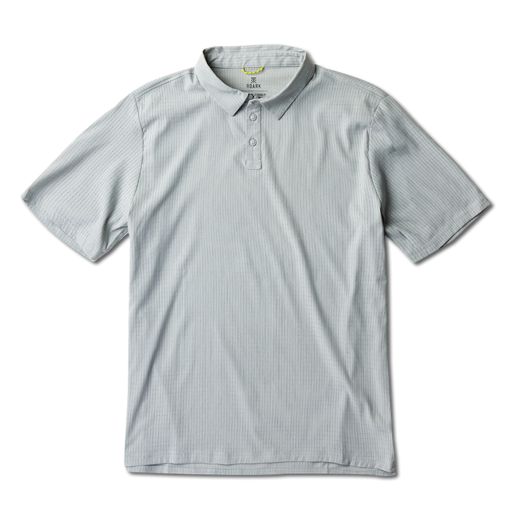 Bless Up Breathable Stretch Polo Shirt in Grey – Roark