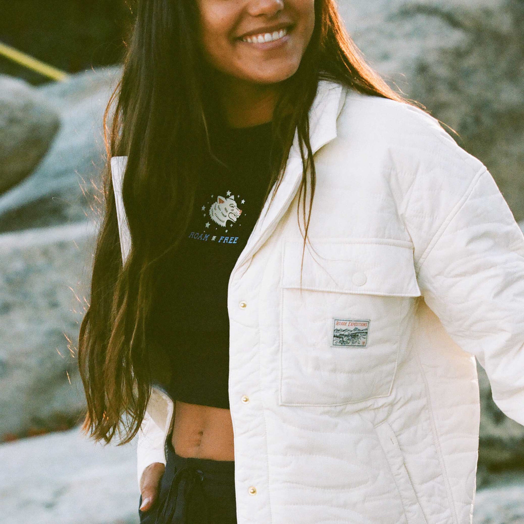 Passport Plush Jacket - White Wolf | Roark