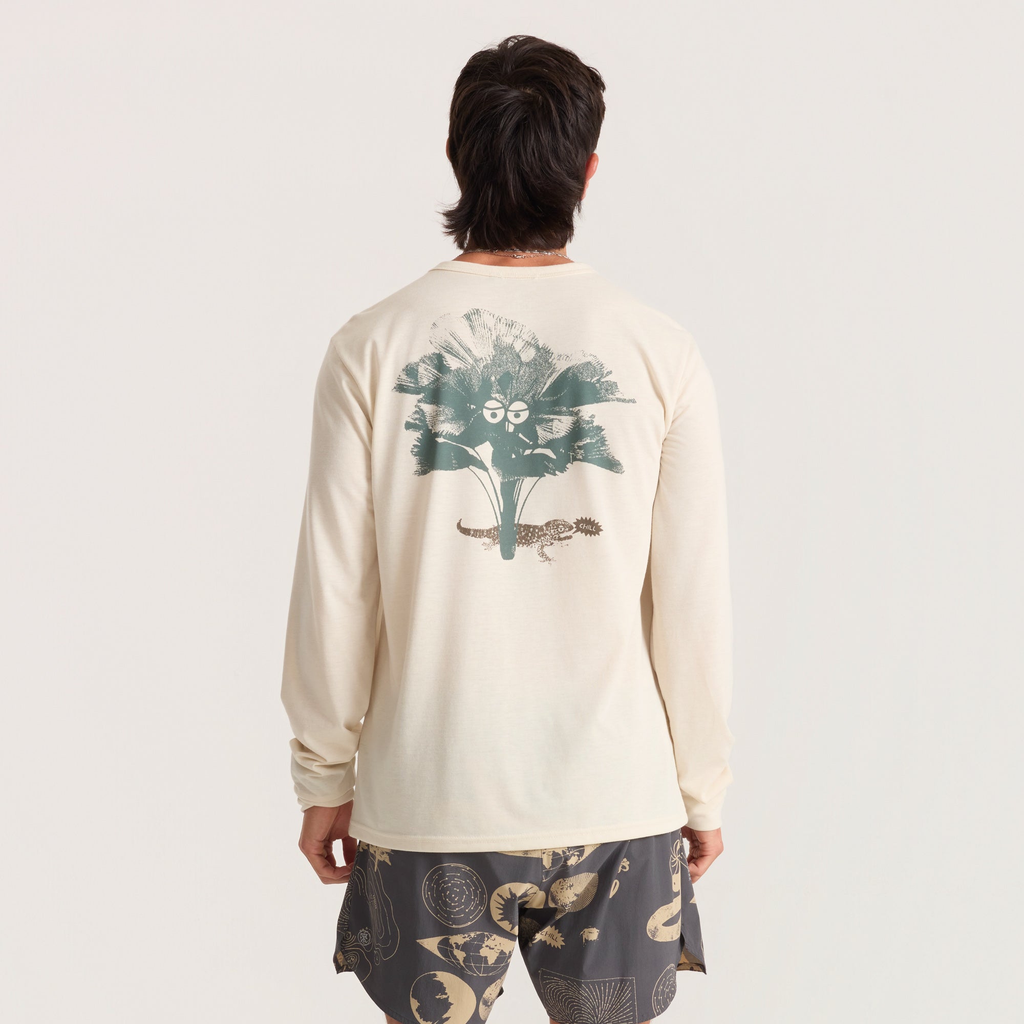 Mathis Active Long Sleeve Tee in Ivory – Roark