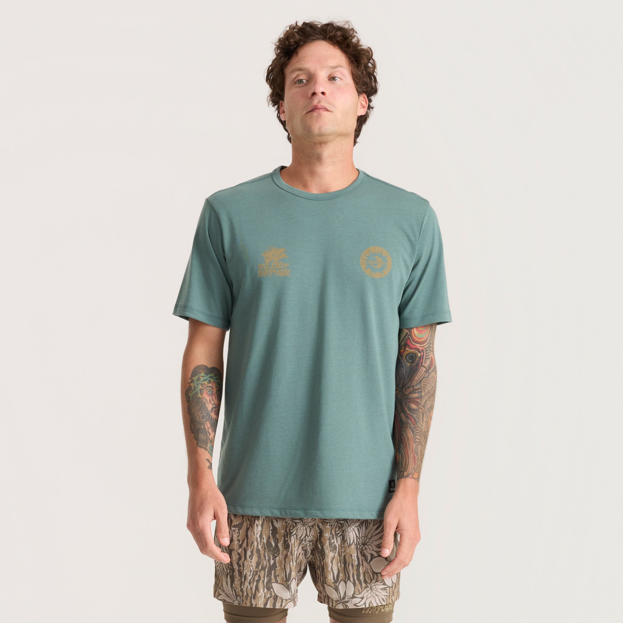 Mathis Active Short Sleeve Tee in Slate Green – Roark