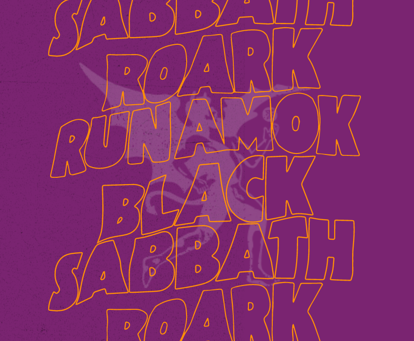 Black Sabbath x Run Amok Collection of Runners' Goods
