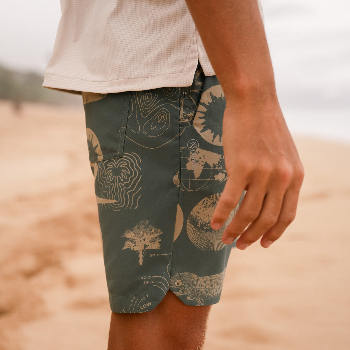 Roark Serrano 7 shorts de running color verde
